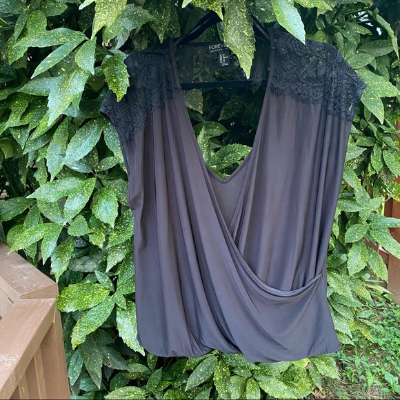 Forever 21 Size 2X Black Shirt - Picture 3 of 16